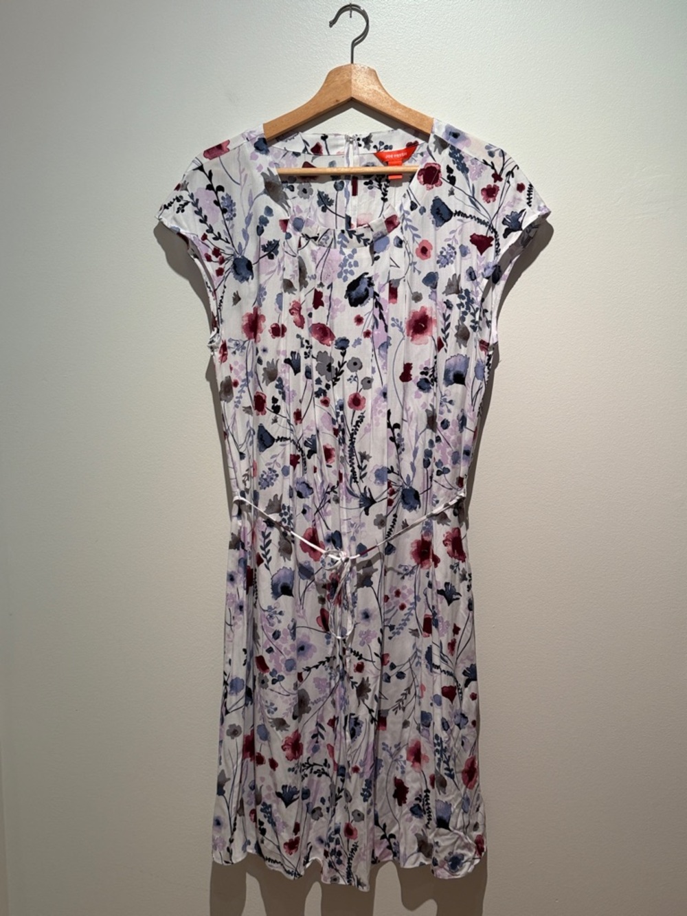 NWT Joe Fresh Floral Tie-Waist Midi Dress